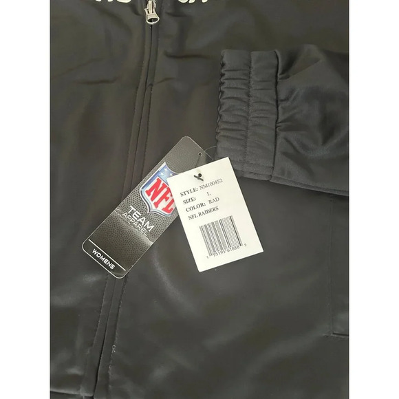 new‎ womens las vegas raiders light jacket sz large - Picture 3 of 4